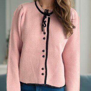 Button Down Long Sleeve Cardigan